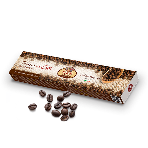 Soft nougat with coffee