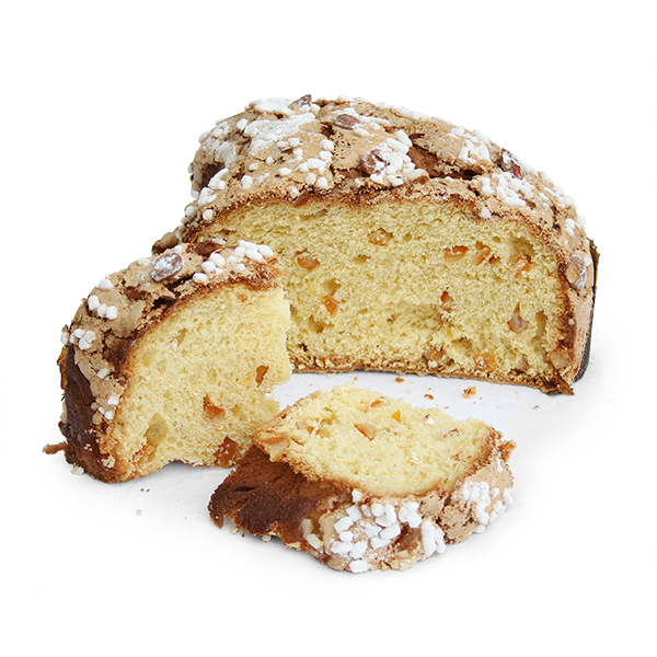 Classic Colomba with candied orange peel